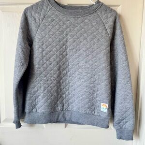 C&C California Light Gray quilted sweatshirt